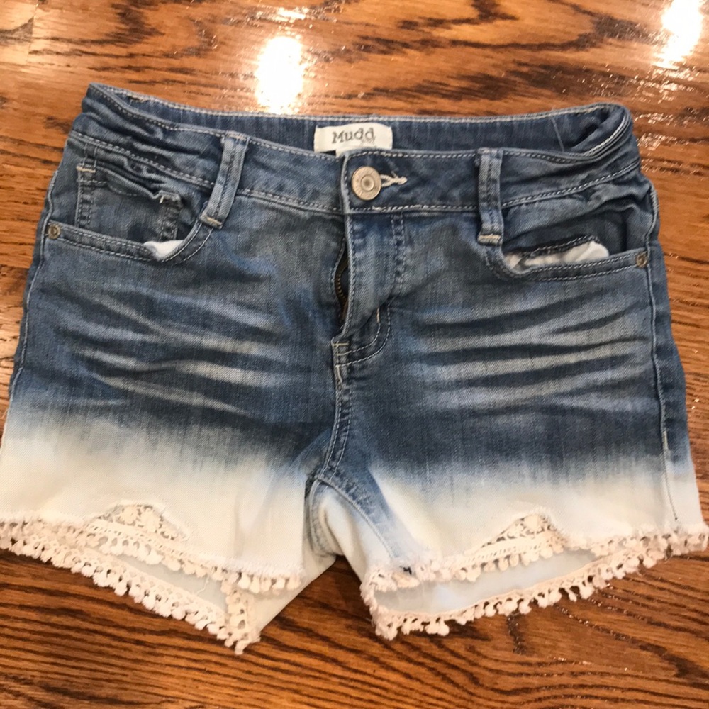 Mudd Jean Shorts FadeOut Lacey Trim Really Nice